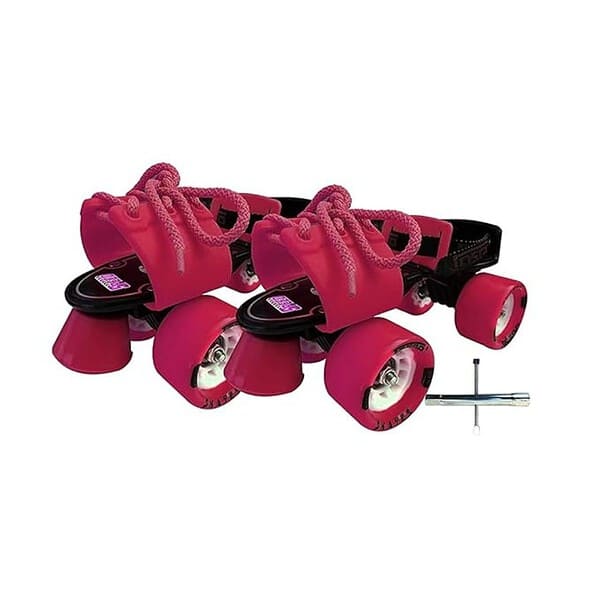 jaspo Kids G Force Adjustable Outdoor Wheel Roller Skates Pink Senior - LXINDIA.COM