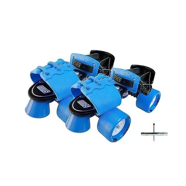 jaspo Kids G Force Adjustable Senior Roller Skates Outdoor Wheel Blue 6 to14 Years Age Group - LXINDIA.COM