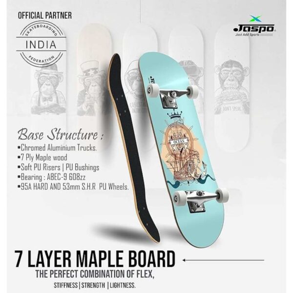 jaspo Ocean 31 Inches X 8 Inches 7 Layer Wooden Canadian Maple Ocean 1 - LXINDIA.COM