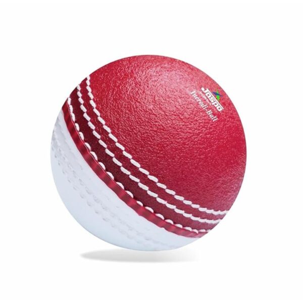 jaspo Rugged Dual Color incredi Cricket Ball Red White Nylon Stitched - LXINDIA.COM