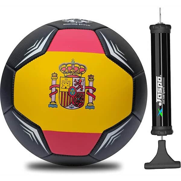 jaspo Soccer Champ Football Tpu Material Size 5 Football and Pump Spain - LXINDIA.COM