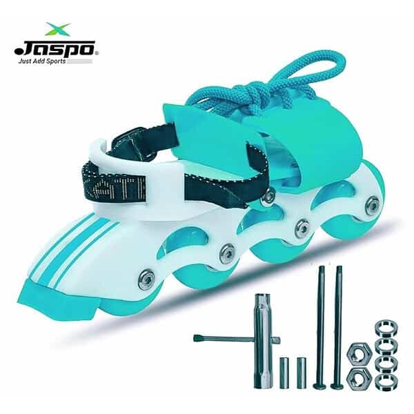 jaspo Unisex Youth Transformer Beginner Quad And Inline Roller Skates Cyan 1 - LXINDIA.COM