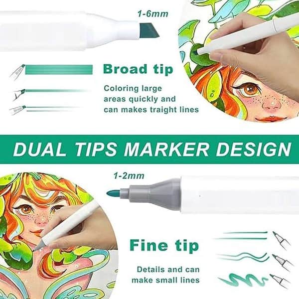 like it Dual Head Art Markers Pen For Manga And Impression Sketch Marker Set of 122 - LXINDIA.COM