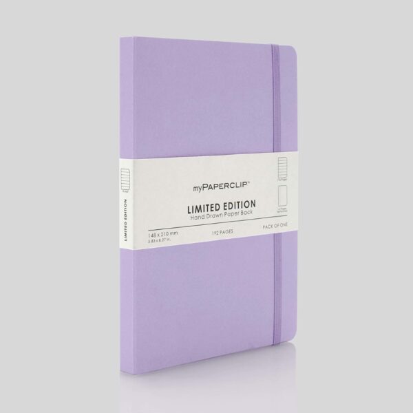 myPAPERCLIP Limited Edition Notepad A5 192 Pages Lilac - LXINDIA.COM