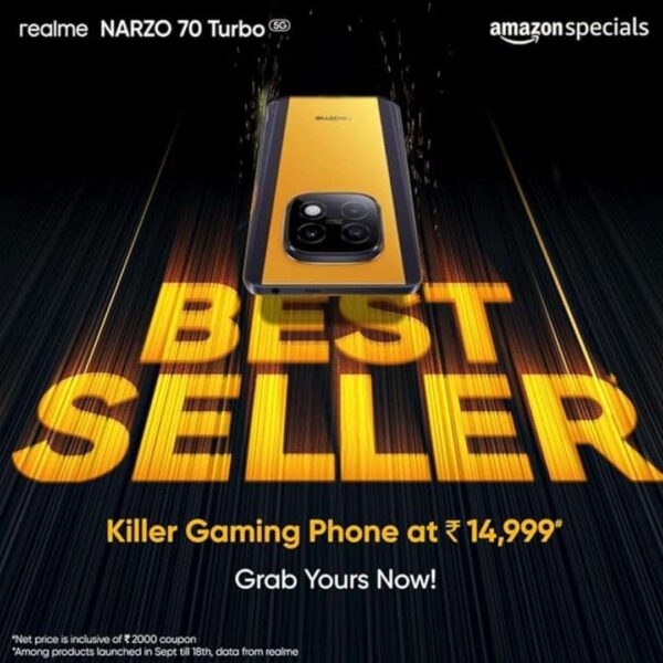 realme NARZO 70 Turbo 5G 6GB RAM 128GB Storage Turbo Green2 - LXINDIA.COM