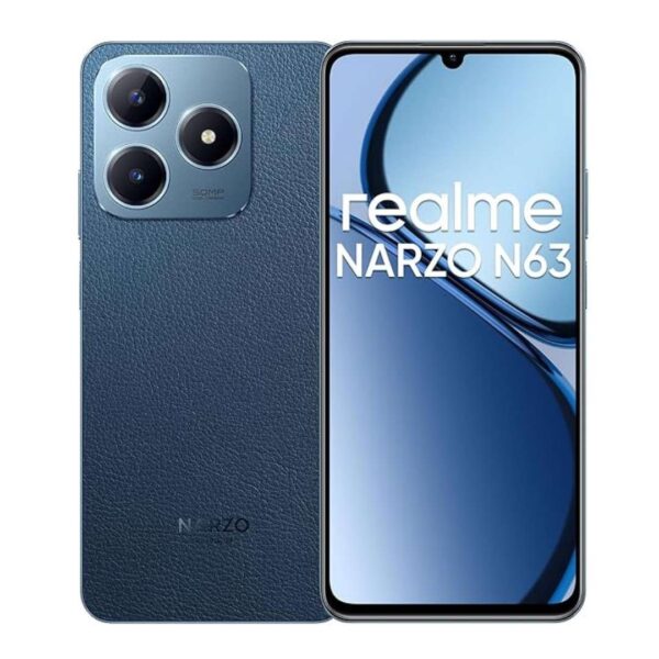 realme NARZO N63 4GB RAM 64GB Storage Leather Blue - LXINDIA.COM