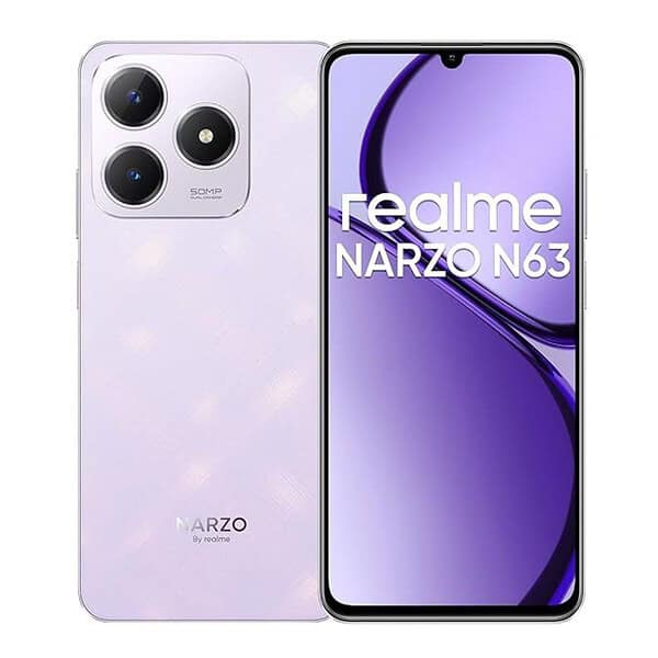 realme NARZO N63 4GB RAM 64GB Storage Twilight Purple - LXINDIA.COM