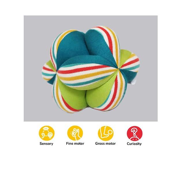 shumee Soft Plush Clutch Ball for Babies with Rattle 3 - LXINDIA.COM