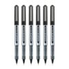 uni ball Eye UB150 Roller Ball Pen Black Ink Pack of 6 - LXINDIA.COM