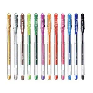 uni ball Signo UM100 Gel Pen Multicolor Pack of 12 - LXINDIA.COM