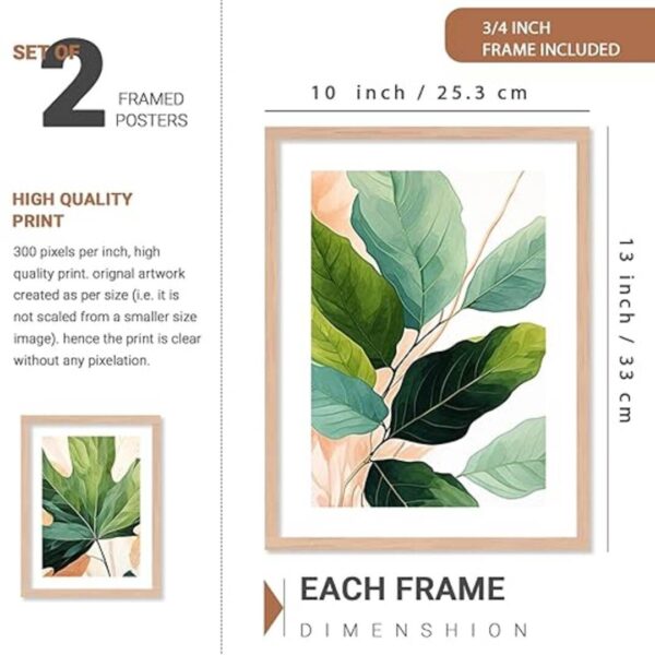 walllane Wood Beige Colour Modern Art Painting Set Of 4 Cate 019 2 - LXINDIA.COM