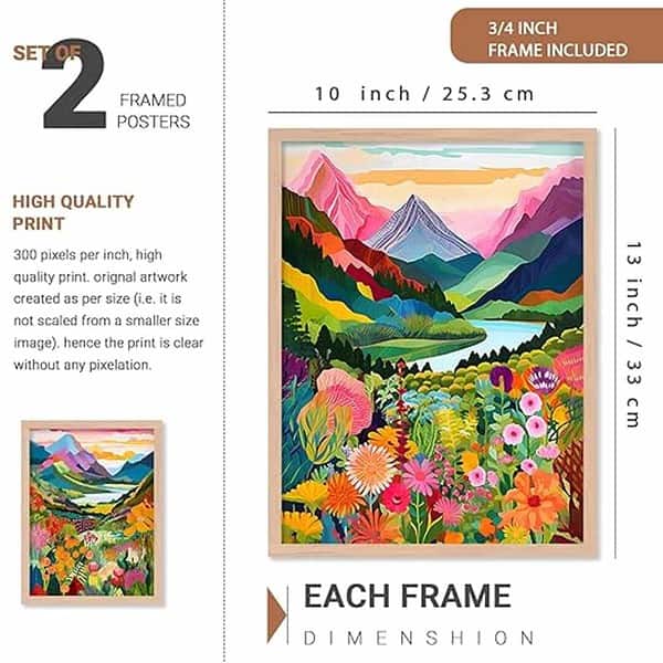 walllane Wood Beige Colour Modern Art Painting Set Of 4 Cate 030 1 - LXINDIA.COM