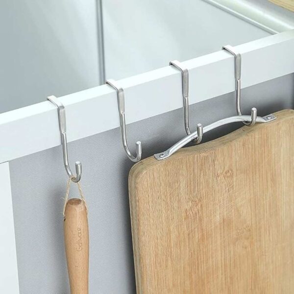 wolpin 2 Pcs Over The Door Hook Hanger Wall Organiser Detachable Hook 1 - LXINDIA.COM