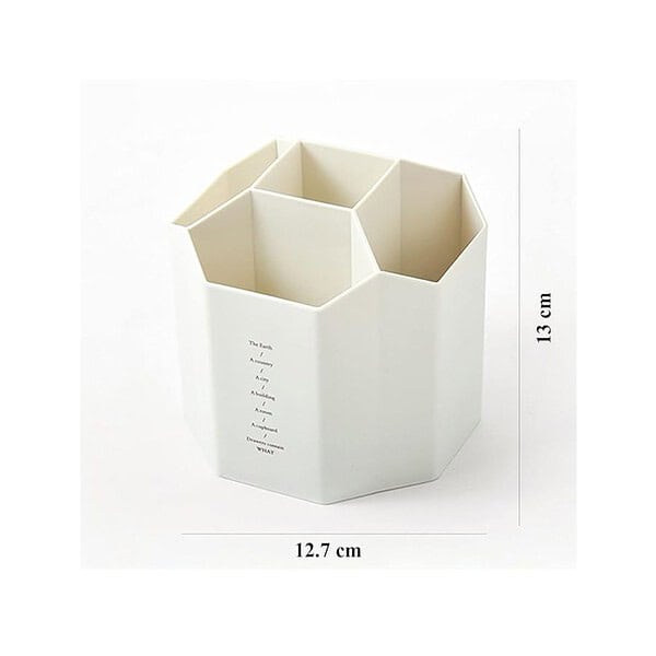 wolpin Desk Organizer 5 Compartment Pen and Pencil Stand A - LXINDIA.COM