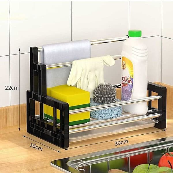 wolpin Multipurpose 3 in 1 Kitchen Sink Organizer 2 - LXINDIA.COM