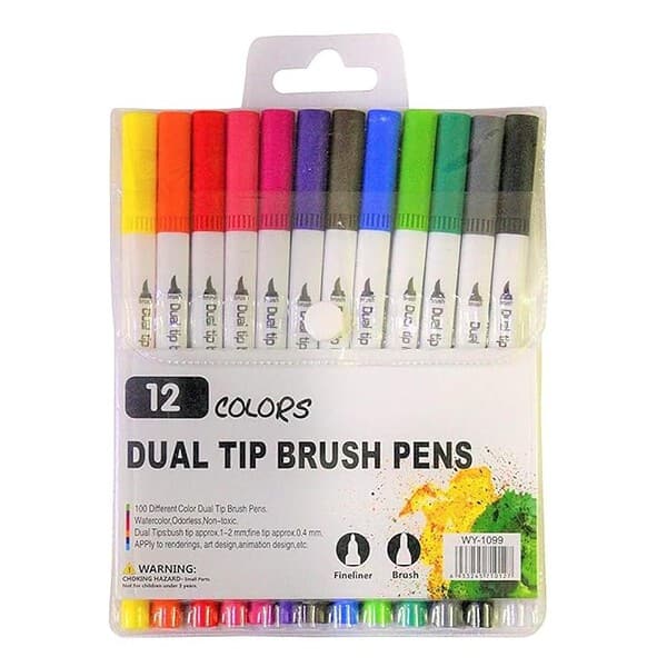 worison Dual Tip Brush sketch Pens3 - LXINDIA.COM