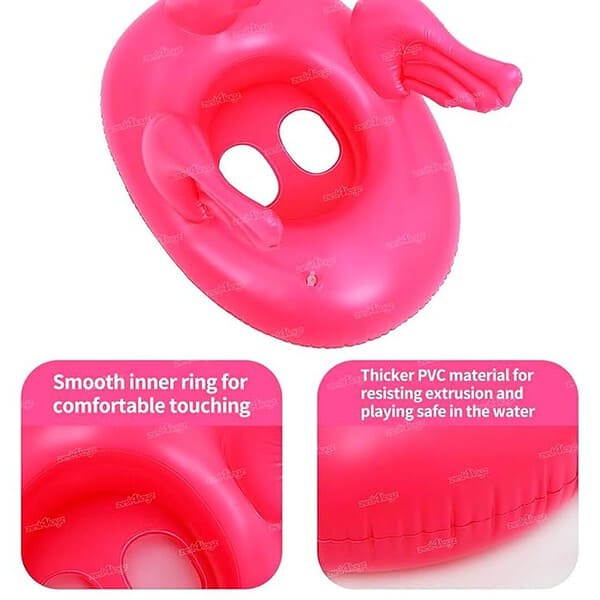 ﻿Zest 4 Toyz Pool Party Inflatable Ring Swan Swim for Kids 3 plus Years Pink 1 - LXINDIA.COM