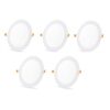 A Mart 15 Watt LED Round False Ceiling Panel Light for POP White Pack of 5 - LXINDIA.COM