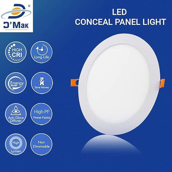 A Mart 15 Watt LED Round False Ceiling Panel Light for POP White Pack of 5 2 - LXINDIA.COM