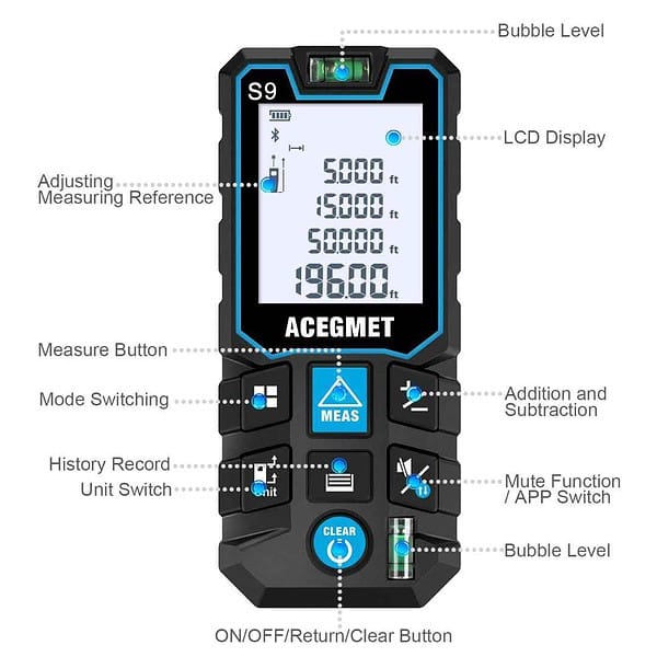 ACEGMET 196 Feet Laser Measurement Tool2 - LXINDIA.COM