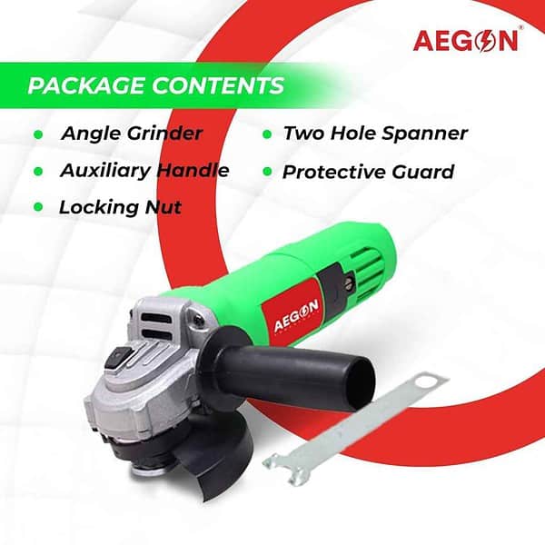 AEGON 1200W 4 inch 100mm Heavy Duty Angle Grinder Machine2 - LXINDIA.COM