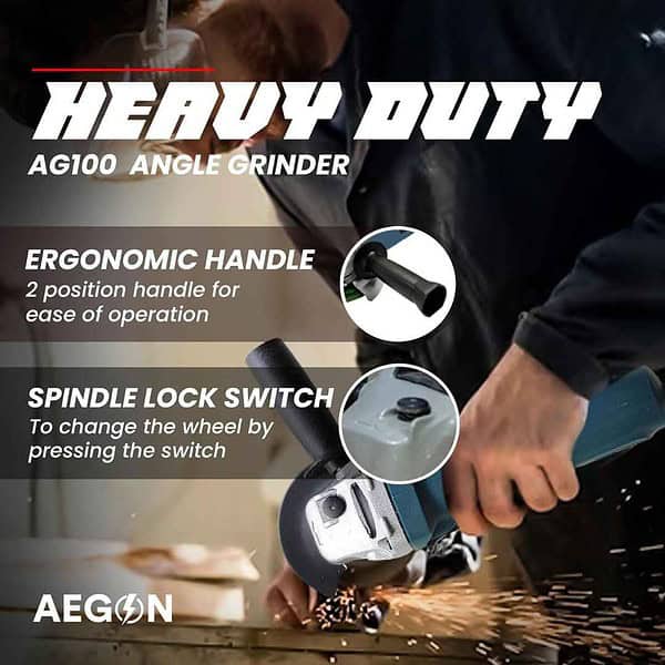 AEGON 850W 4 inch 100mm Professional Angle Grinder1 - LXINDIA.COM