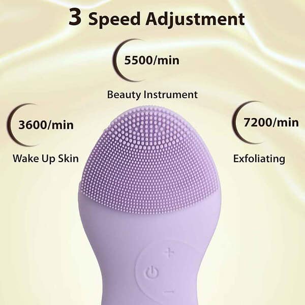 AGARO CM2107 Sonic Facial Cleansing Massager Purple2 - LXINDIA.COM