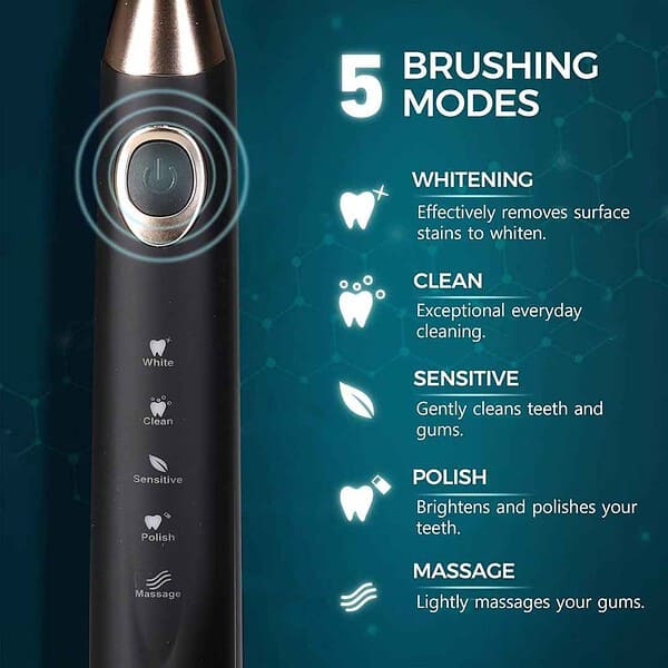 AGARO COSMIC MAX Sonic Electric tooth brush Black1 - LXINDIA.COM