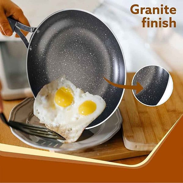 AGARO Elegant Non Stick Frying Pan 24 cm Diameter Black1 - LXINDIA.COM