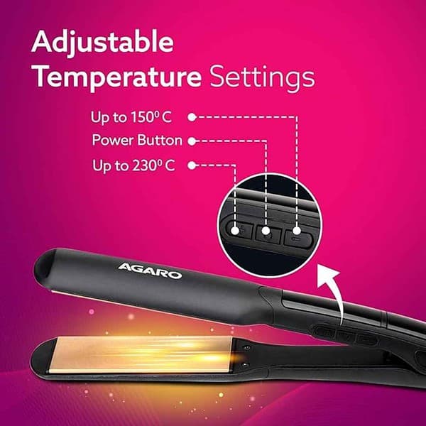 AGARO Elite Hair Straightener For Women Black3 - LXINDIA.COM