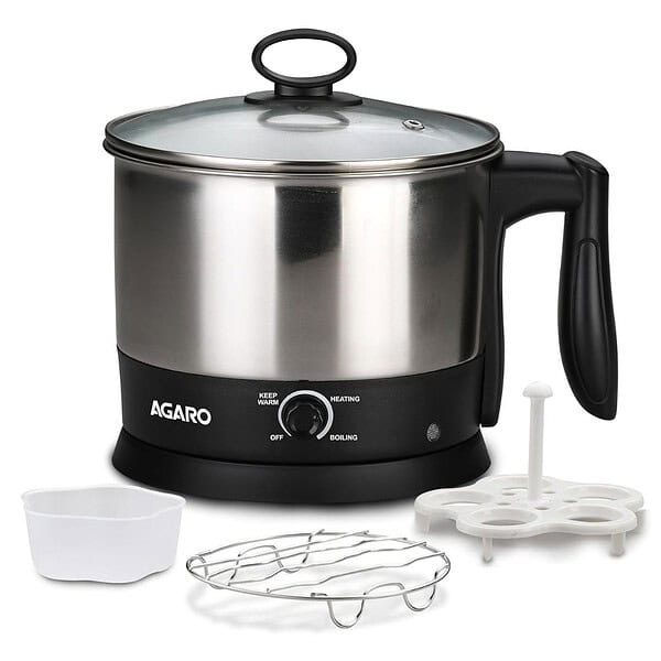 AGARO Esteem Electric Multi Kettle 1.2L 600W - LXINDIA.COM