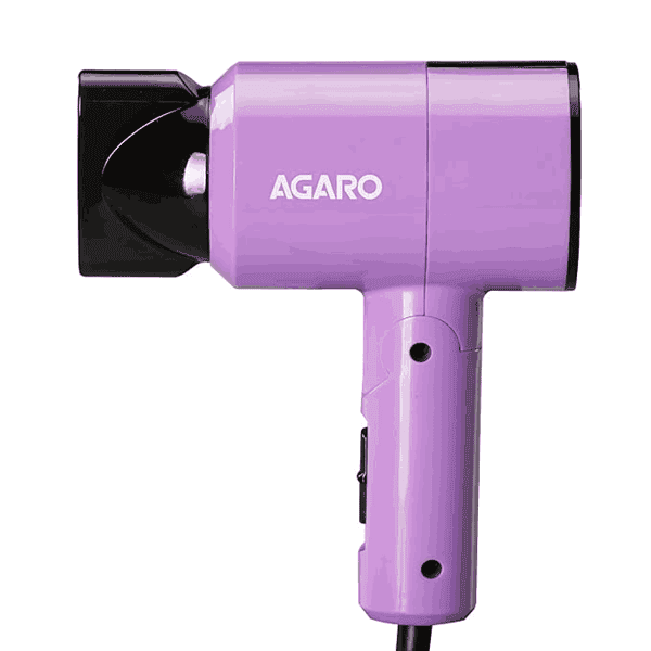 AGARO HD1211 1100 Watts Foldable Hair Dryer Compact in Size Purple - LXINDIA.COM