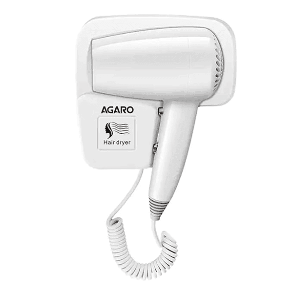 AGARO HD1417 Wall Mounted Hair Dryer White - LXINDIA.COM