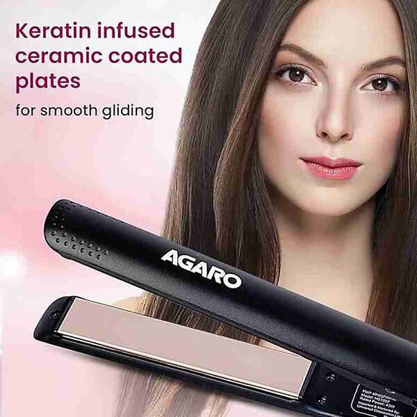 AGARO HS1907 Hair Straightener For Women Black1 - LXINDIA.COM