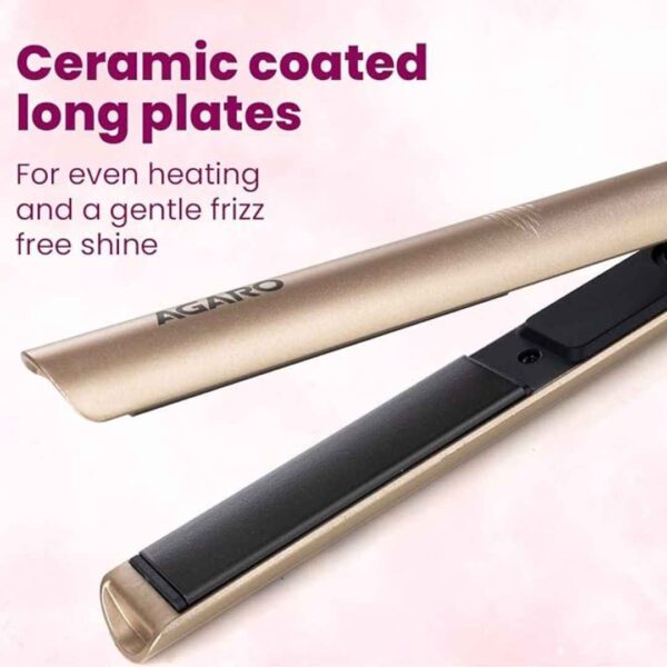 AGARO HS1937 Hair Straightener For Women Golden1 - LXINDIA.COM