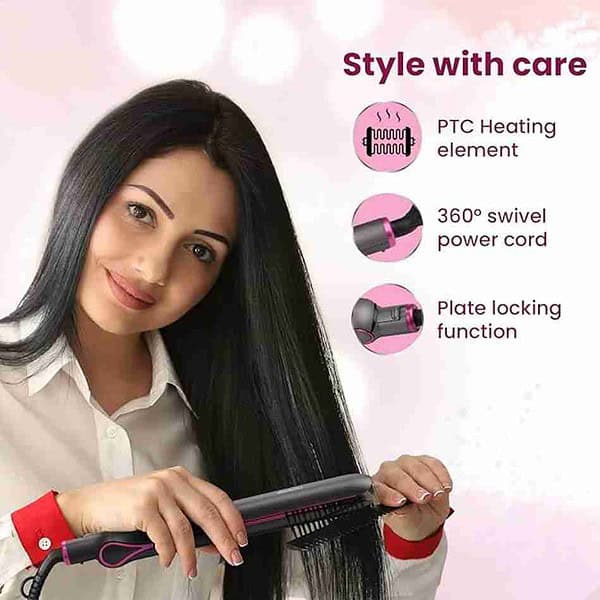 AGARO HS1957 Hair Straightener Dark grey and Purple2 - LXINDIA.COM