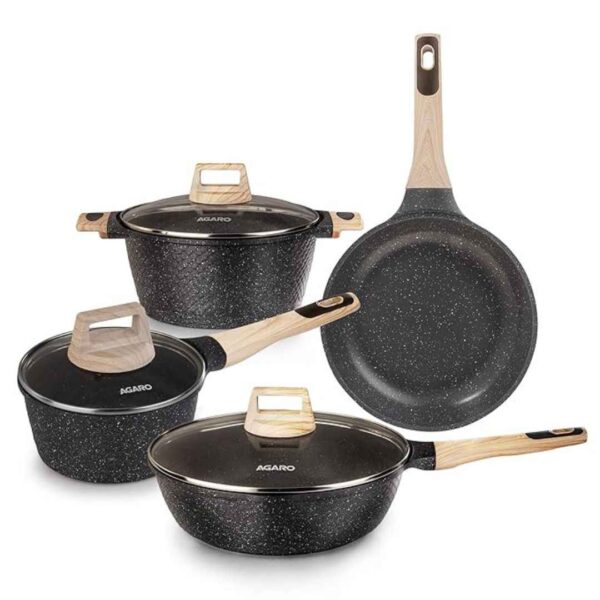 AGARO Imperial Granite 4pcs Non Stick Cookware Set - LXINDIA.COM