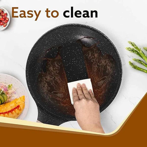 AGARO Imperial Granite Non Stick Fry Pan 20cm Dark Grey3 - LXINDIA.COM