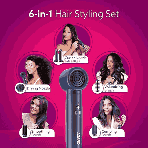 AGARO Imperial Multifunctional 6 in 1 Hair Styler2 - LXINDIA.COM