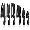 AGARO Royal 6 Pcs Kitchen Knife Set with Covers Black - LXINDIA.COM