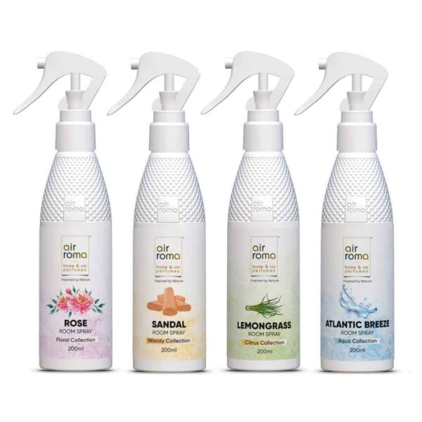 AIR ROMA Air Freshener Spray Combo of 4 200ml each - LXINDIA.COM