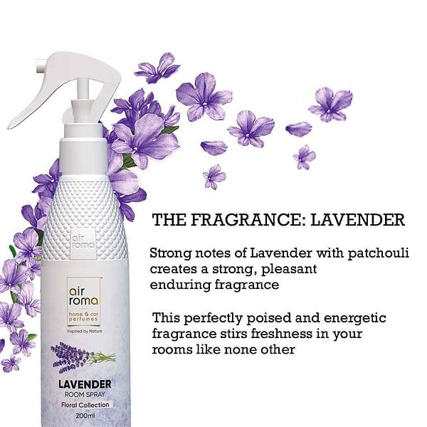 AIR ROMA Lavendar Air Freshener Spray 200ml2 - LXINDIA.COM