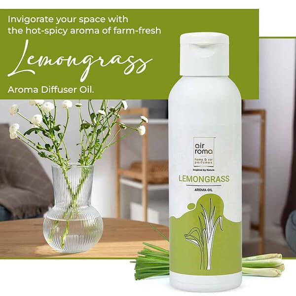 AIR ROMA Lemon Grass Aroma Diffuser Oil 100ml2 - LXINDIA.COM