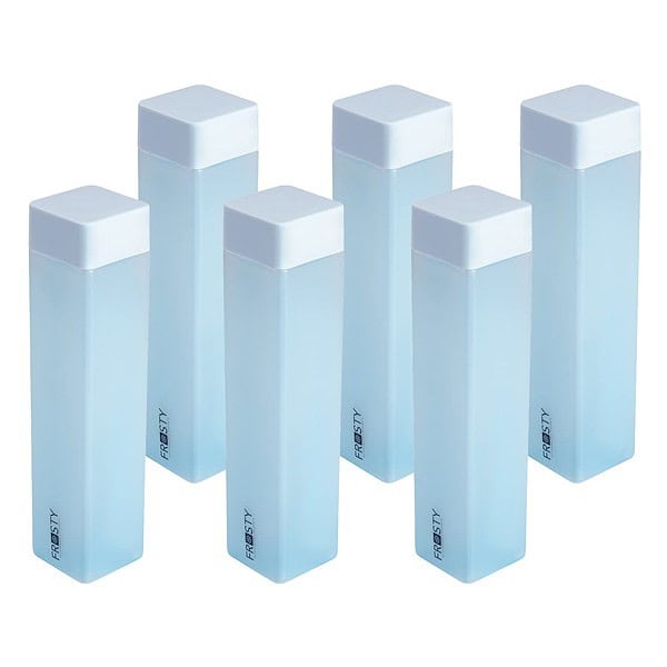 AQUAWARE Frosty Fridge Square Water Bottle Blue Set of 6 - LXINDIA.COM