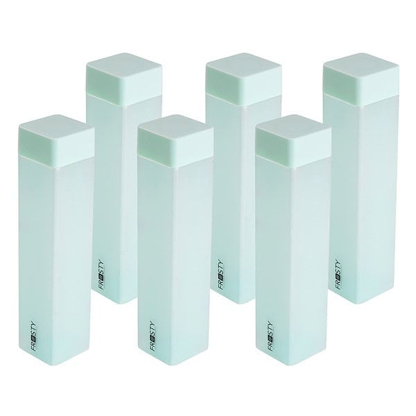 AQUAWARE Frosty Fridge Square Water Bottle Green Set of 6 - LXINDIA.COM