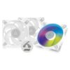 ARCTIC P12 PWM PST A RGB 3 Pack 120 mm PWM case Fan White - LXINDIA.COM