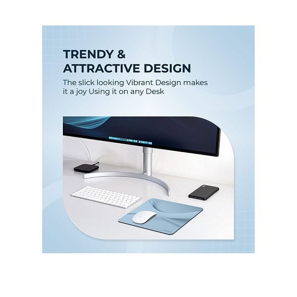 ARTBRIZ Brizberry Mouse Pad Anti Skid Rubber Base ArtPro Blue Pack of 1 1 - LXINDIA.COM