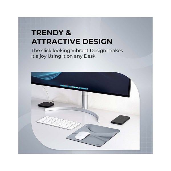 ARTBRIZ Brizberry Mouse Pad Anti Skid Rubber Base ArtPro Cool Grey Pack of 1 1 - LXINDIA.COM