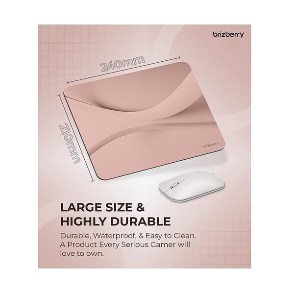 ARTBRIZ Brizberry Mouse Pad Anti Skid Rubber Base ArtPro Rose Pack of 1 4 - LXINDIA.COM