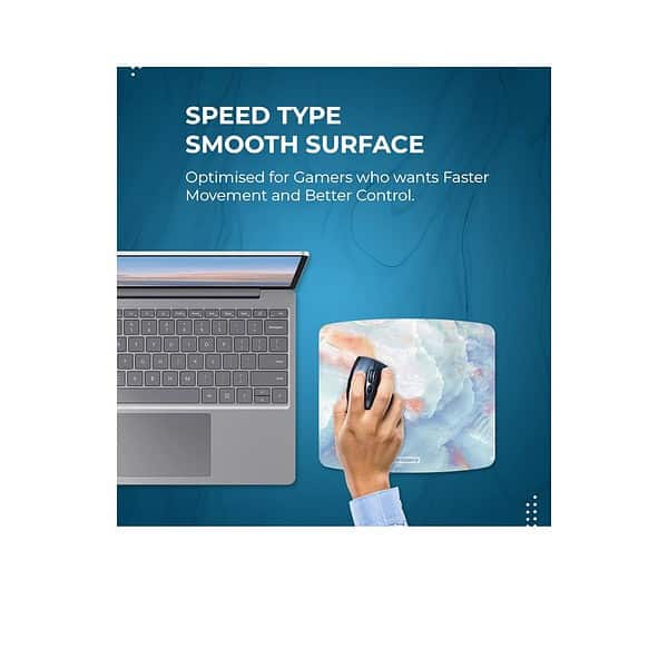 ARTBRIZ Brizberry Mouse Pad Anti Skid Rubber Base Marble Texture 1 Octagon Pack of 1 7 - LXINDIA.COM